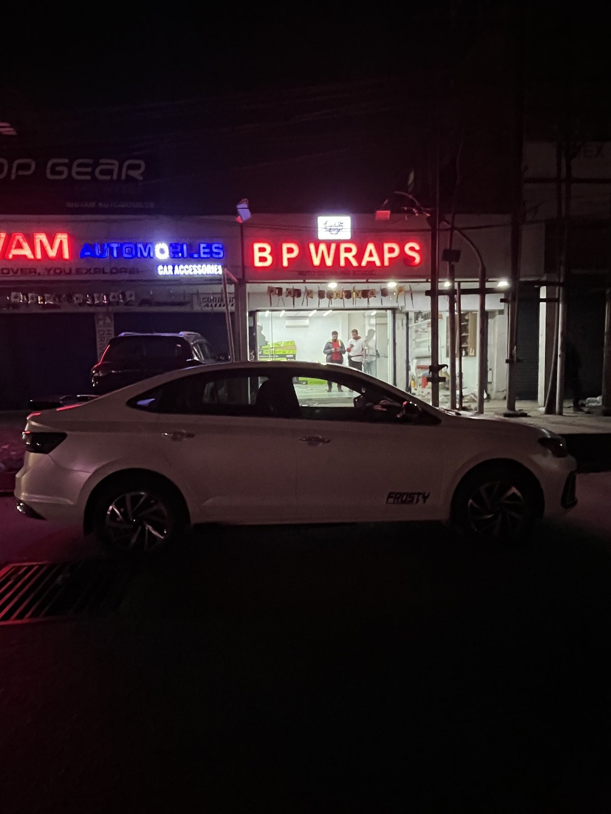 Client delivery outside BP Wraps auto detailing studio Kolkata
